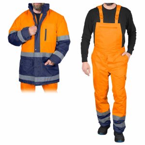 Костюм сигнальний зимовий REIS BLUE-ORANGE-JB PG (Польща)