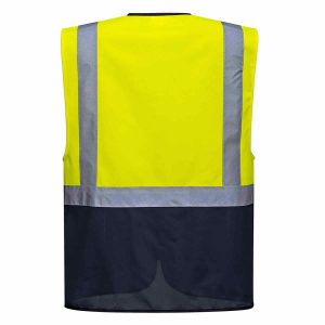 Альтернативний вигляд Жилет сигнальний PORTWEST C476 Yellow / Navy (Ірландія)