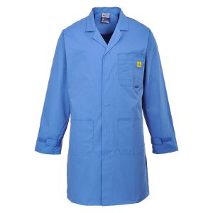 Portwest AS10 - Anti-Static ESD Coat Hamilton Blue