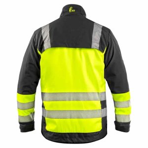 Alternative view of Куртка рабочая 4-Stretch CXS NAOS-J HV Black-Yellow (Чехия)