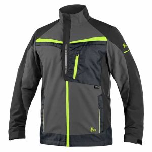 Jacket CXS NAOS, men’s, grey, HV yellow