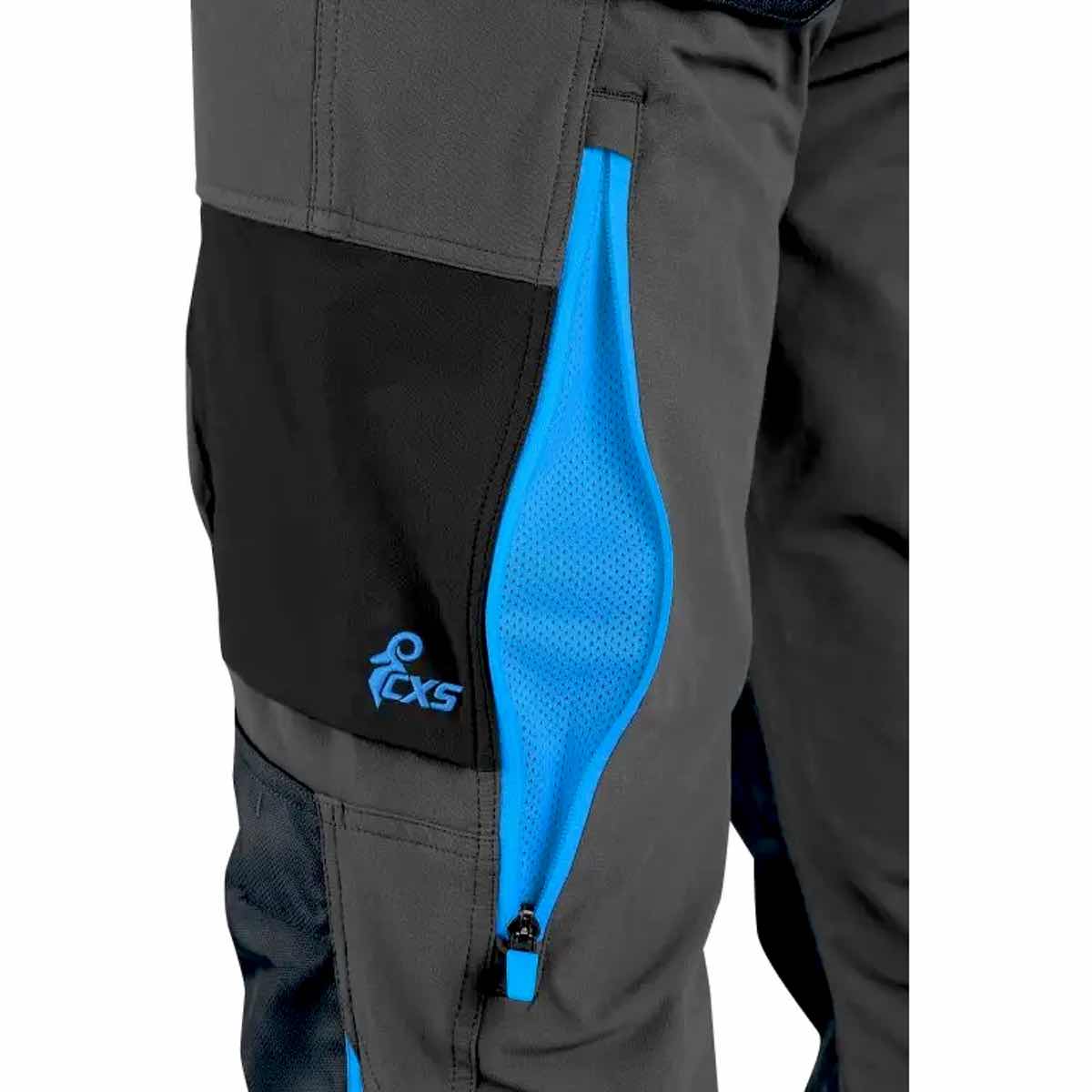 Штаны рабочие 4-Stretch CXS NAOS-T Grey-Blue (Чехия) — изображение 3