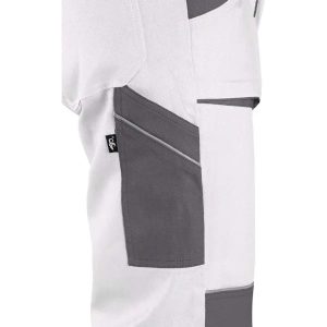 Alternative view of Штаны рабочие CXS LUXY JOSEF WHITE GREY (Чехия) - 100% хлопок