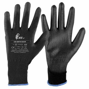 Перчатки с PU покрытием CXS BRITA BLACK (Чехия), EN 388 (4 1 3 1)